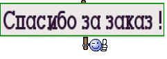 Спасибо за заказ !
