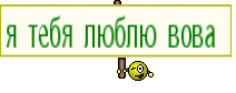 я тебя люблю вова 