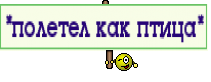 *полетел как птица*