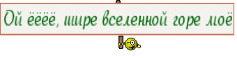 Ой ёёёё, шире вселенной горе моё