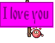 I love you 