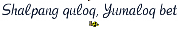 Shalpang quloq, Yumaloq bet