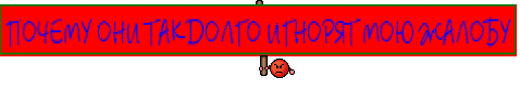 ПОЧЕМУ ОНИ ТАК ДОЛГО ИГНОРЯТ МОЮ ЖАЛОБУ