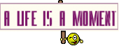 A life is a moment