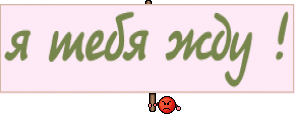я тебя жду !
