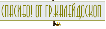 Спасибо! от гр:Калейдоскоп 